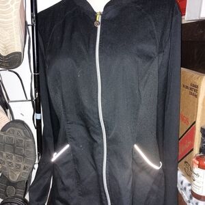 Cherokee Luxe Women's Black Scrub Jacket